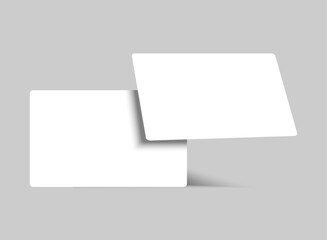 Realistic business card with shadow, mockup