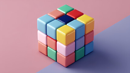 Obraz premium colored background with a rectangular theme