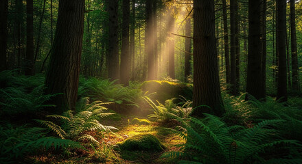 Fototapeta premium forest in the morning