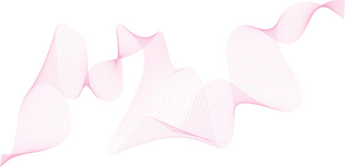 abstract vector illustration of pink colored wave lines background