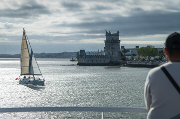 Torre de Belem en Lisboa, monumento patrimonio de la humanidad, portugal.