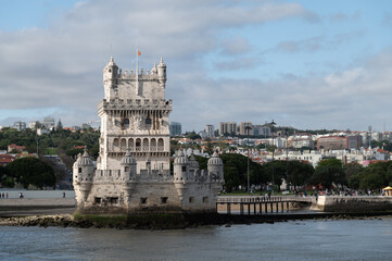 Torre de Belem en Lisboa, monumento patrimonio de la humanidad, portugal.