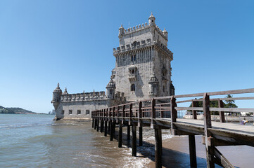 Torre de Belem en Lisboa, monumento patrimonio de la humanidad, portugal.