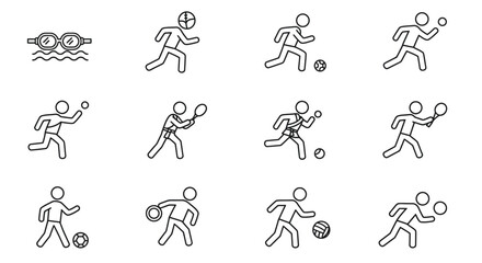 A seamless vector pattern featuring a set of cyclist silhouettes in a dynamic sport design