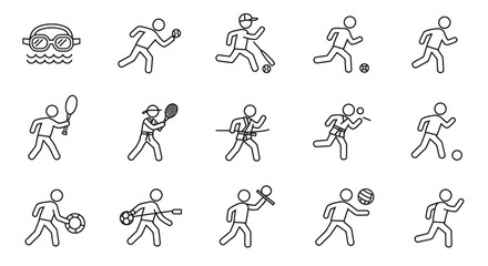 A seamless vector pattern featuring a set of cyclist silhouettes in a dynamic sport design