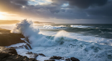 Obraz premium storm over the sea