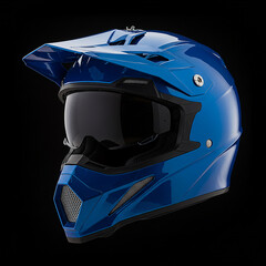 Blue Motocross Helmet OffRoad Riding Gear Protective Headwear Motorcycle Helmet Design