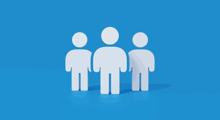 A diverse group of people, symbolizing business teamwork and family love, form a unified circle representing leadership and shared concept