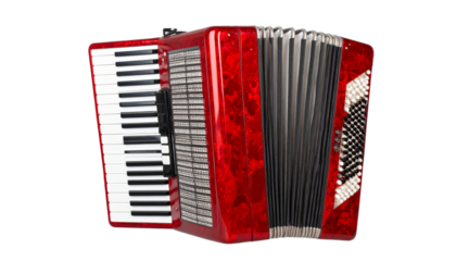 Accordion unique isolated on white background. png