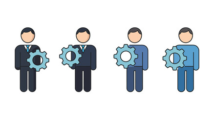 Diverse business people form a unified team, symbolizing success and gender equality in a modern world