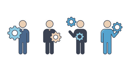 Diverse business people form a unified team, symbolizing success and gender equality in a modern world