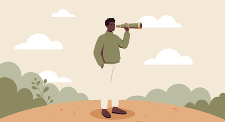Black silhouette illustration of one person, a soldier with a weapon, in a forest