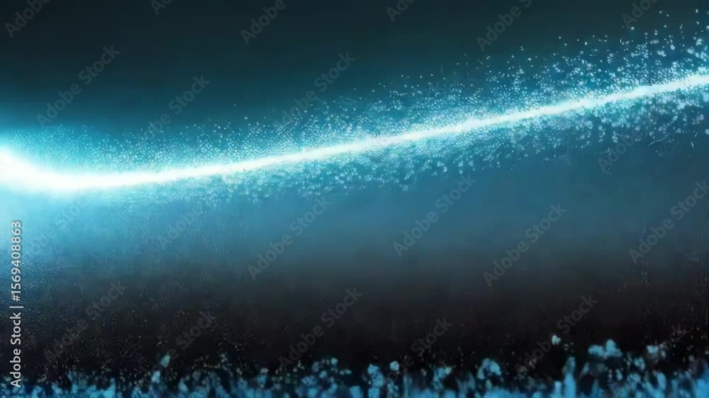 Aufkleber a stream of glowing blue numbers flows across a dark background, representing abstract digital data 