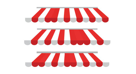 Red and black Friday sale tags with 3D text for business promotion