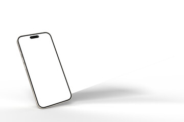 3D Smartphone and Social media 4 Items carousel feed post mockup isolated on background. Social frame mobile app page template for user post feed, like, share, comment, portfolios, online shops, Ads