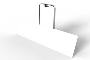 3D Smartphone and Social media 4 Items carousel feed post mockup isolated on background. Social frame mobile app page template for user post feed, like, share, comment, portfolios, online shops, Ads