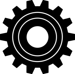 Gear Silhouette vector illustration