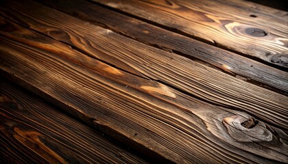 Rustic brown wood surface with linear grain and natural weathered texture