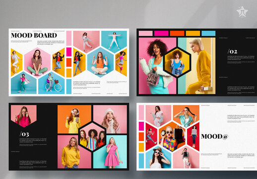 Colorful Fashion Mood Boards