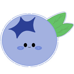 Happy Blueberry Icon