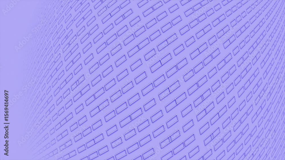 Aufkleber blue color diagonally moving square shapes 3d design loop able geometrical background