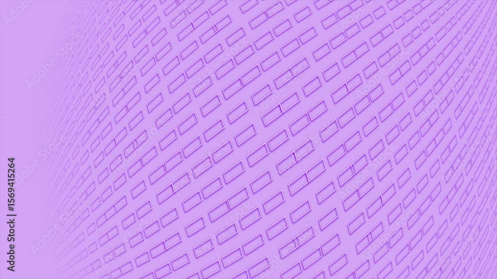 Poster purple color diagonally moving square shapes 3d design loop able geometrical background