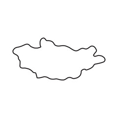 mongolia map icon