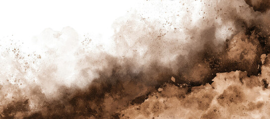 Abstract earthy cloud-like splatter