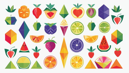 Geometric Fruits and Shapes