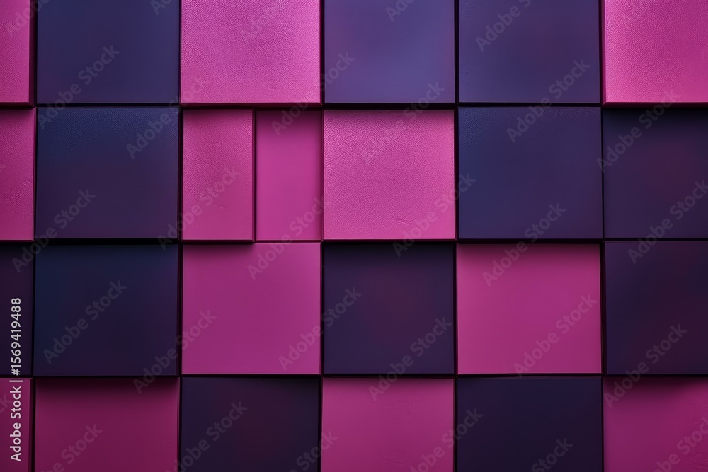Fototapete abstract background showing geometric purple and pink cubes creating a textured and modern design