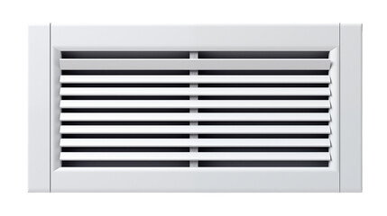 The white rectangular air vent showcases clean design isolated on transparent background