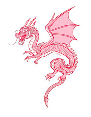 Whimsical Cartoon Dragon &ndash; Colorful Fantasy Character for Kids & Creatives