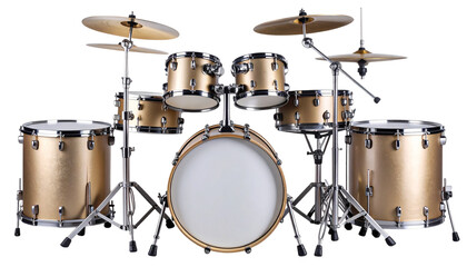 Obraz premium Drum Kit unique isolated on transparent background.