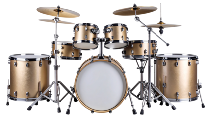 Drum Kit unique isolated on transparent background.