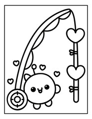 vector illustration of groovy summer coloring pages