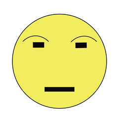 confused face sticker vector
