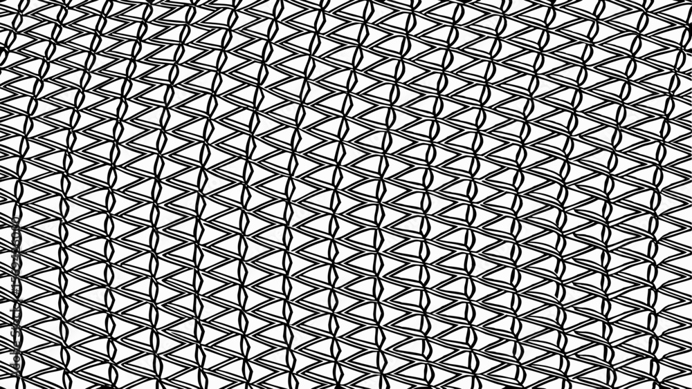 Poster abstract black and white geometric pattern with repeating diamond and triangle shapes