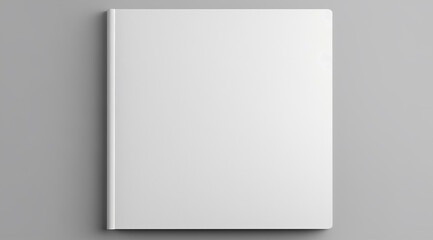 Fototapeta premium Blank white book standing with empty cover ready for design or message