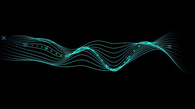 Neon data waveform animation, glowing tech wave lines, digital signal graph background, abstract audio frequency flow, futuristic sound visual, modern blue motion design

 - Powered by Adobe