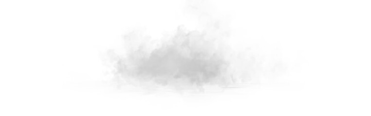 PNG Realistic gray smoke, fog, and vapor cloud. Toxic steam, explosion effect, and mist on dark...