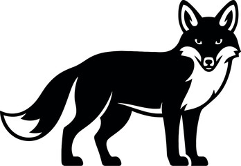 Fototapeta premium Fox vector silhouette design