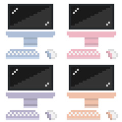 iMac PC パソコンドット絵  タイプ2 8bit (.AI)