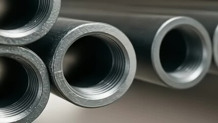 Industrial Metal Pipes Closeup. - Powered by Adobe