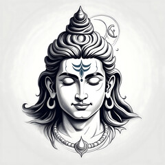 Lord Shiva, the destroyer and transformer in Hinduism, symbolizes meditation, power, and cosmic balance. He embodies divinity, stillness, dance, and the eternal universe.
