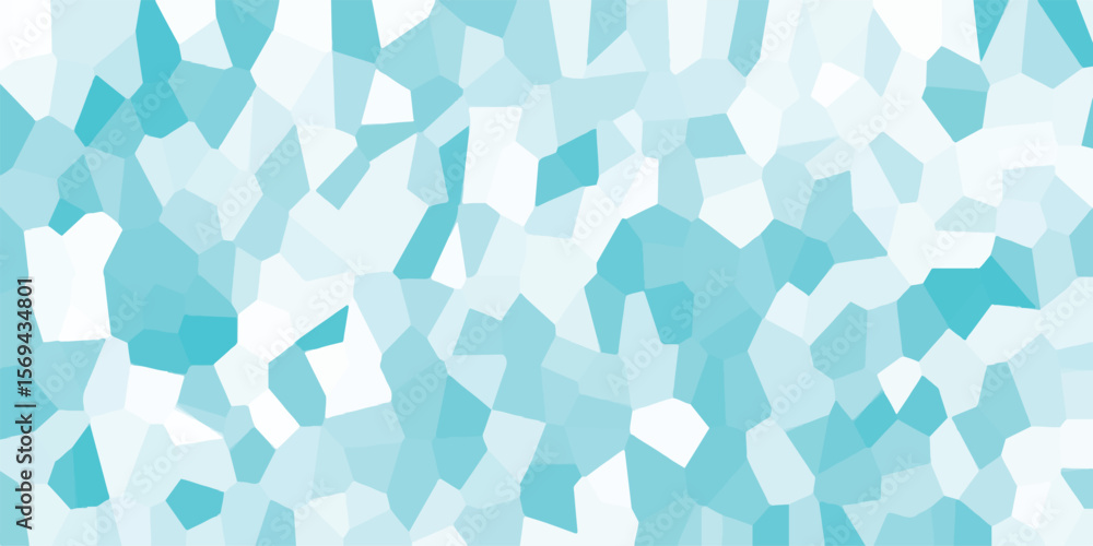 Fototapete abstract mosaic background with a combination of cool blue and white tones creates a modern and visu