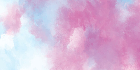 Abstract watercolor wash background in pink and blue tones for creative designs and artistic concepts