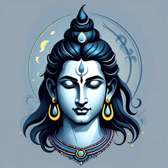 Lord Shiva, the destroyer and transformer in Hinduism, symbolizes meditation, power, and cosmic balance. He embodies divinity, stillness, dance, and the eternal universe.
