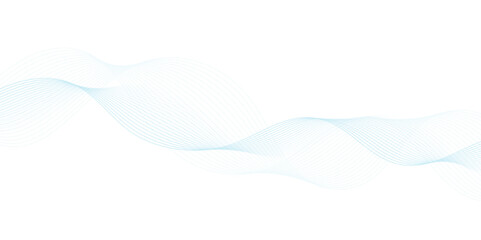 abstract blue wave curve lines designs on white background,beautiful abstract wave technology background with blue light digital effect corporate concept
