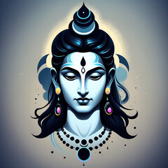Lord Shiva, the destroyer and transformer in Hinduism, symbolizes meditation, power, and cosmic balance. He embodies divinity, stillness, dance, and the eternal universe.
