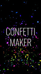 Confetti Cannon Overlay Generator Vertical